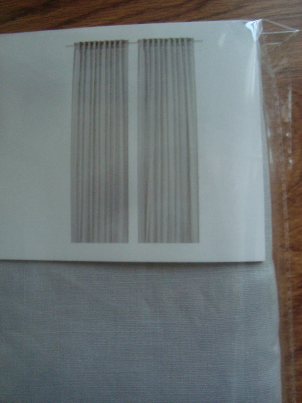 Ikea 100% LINEN Pair of Curtains 57 x 98 ” Lin Panels in Classic Light Gray NEW