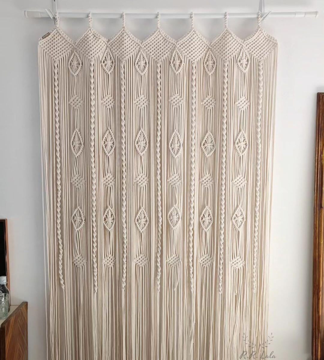 Handmade Wall Curtain, Macrame Curtain, Macrame Wall Hanging, Macrame Decoration