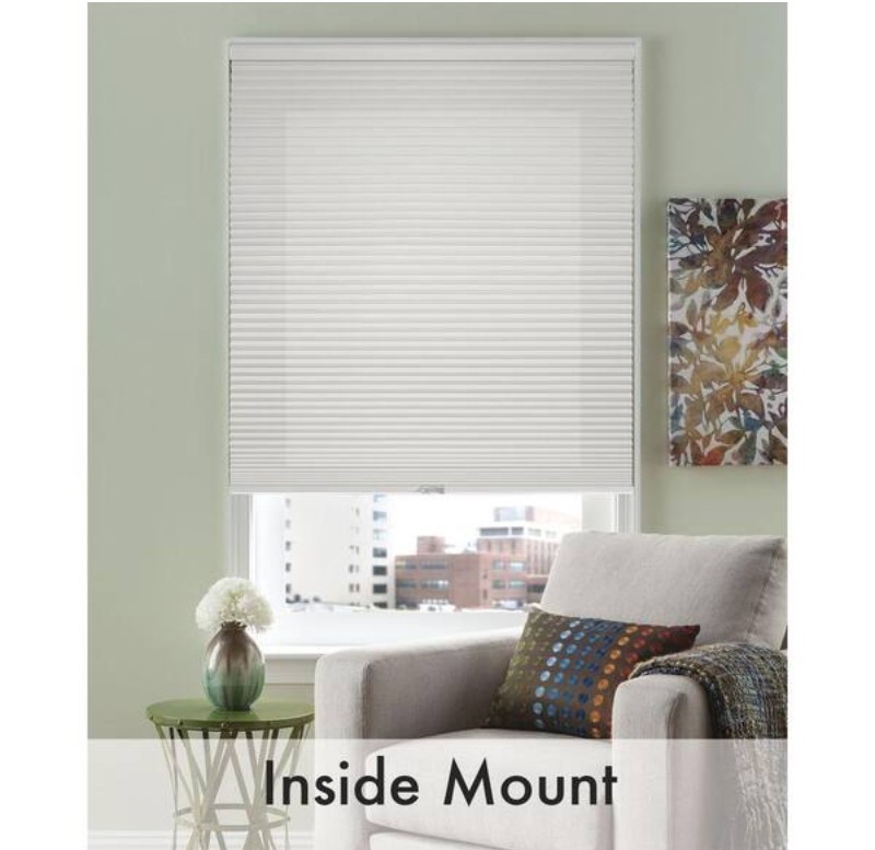 Bali Cordless Cellular Light Filtering Blinds in White, 23″ x 72″
