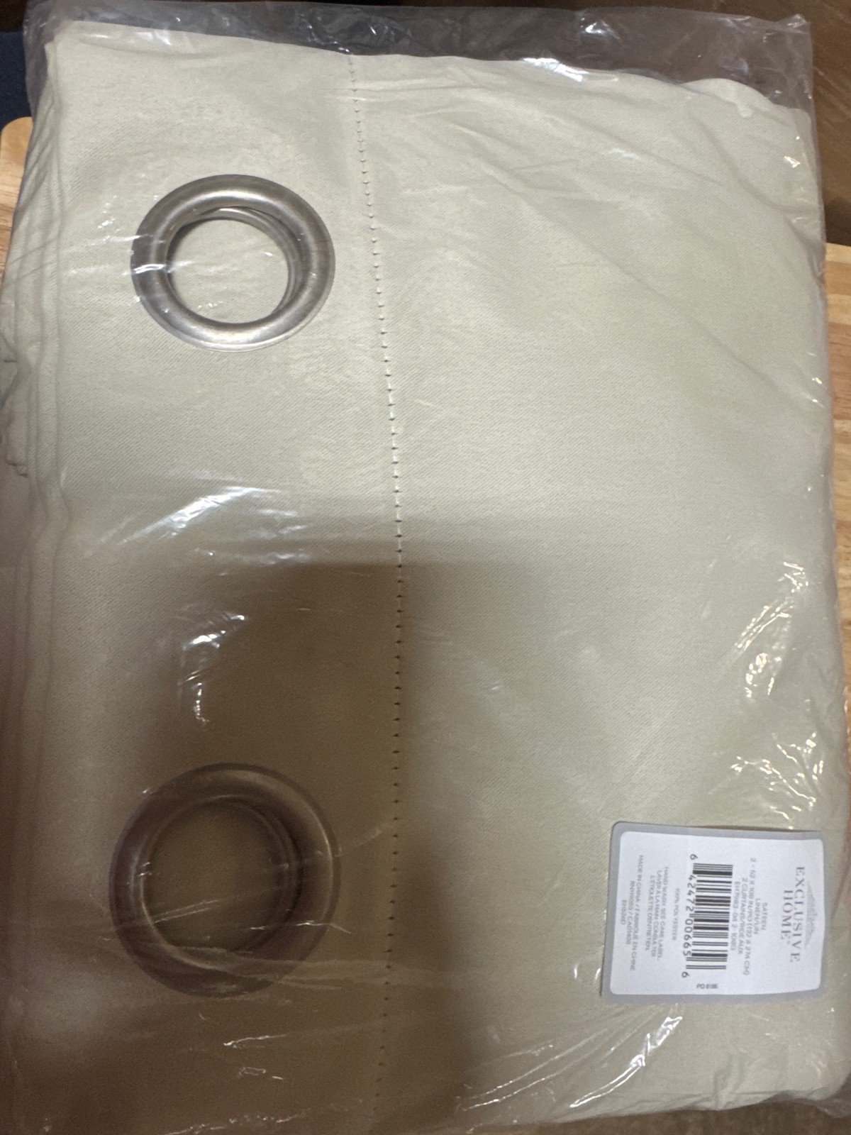 Home EH7983-04 2-108G Room Darkening Grommet Curtains, 52×108, Set of 2.