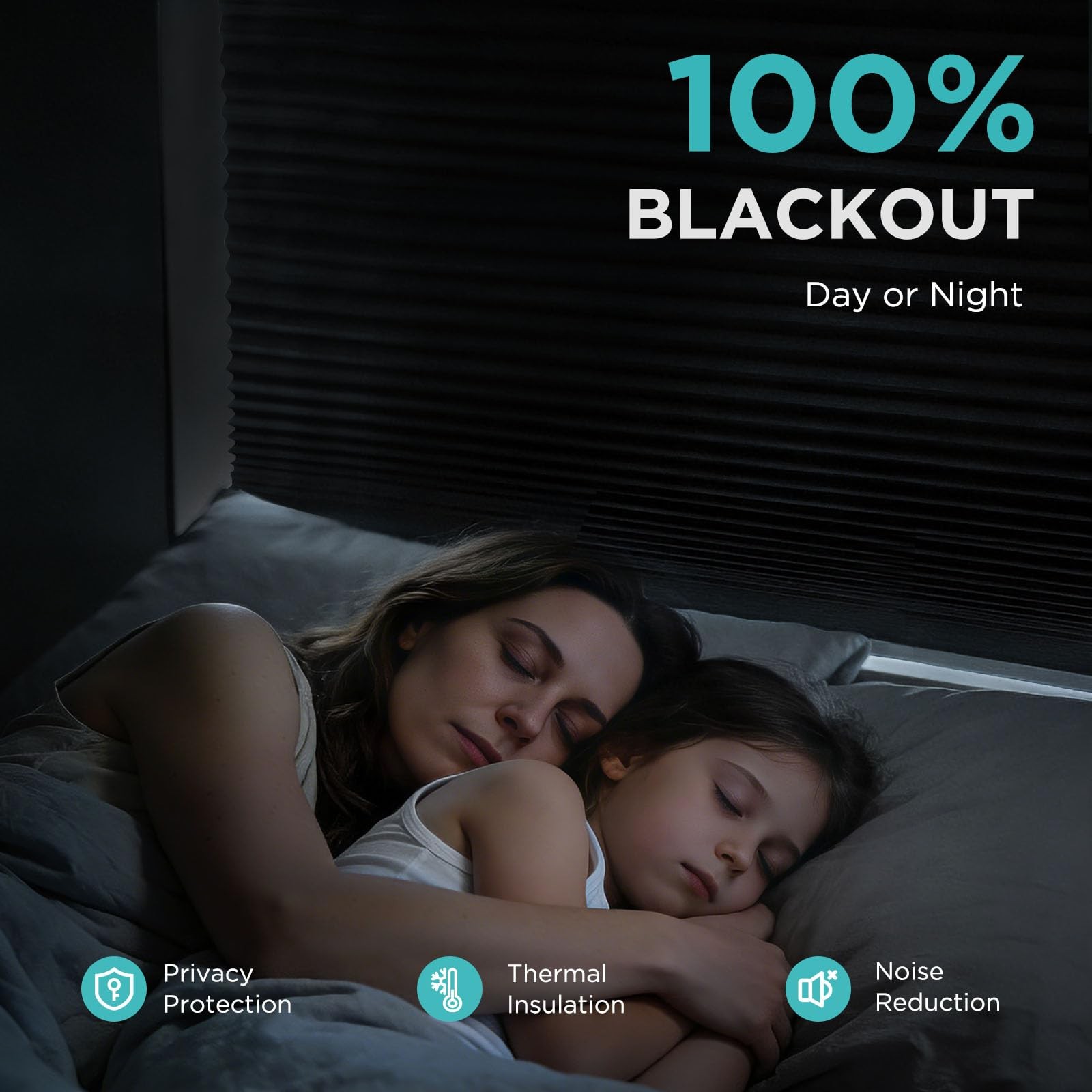 No Tools No Drill Window Blinds for Indoor Windows, Blackout Shades Cellular …