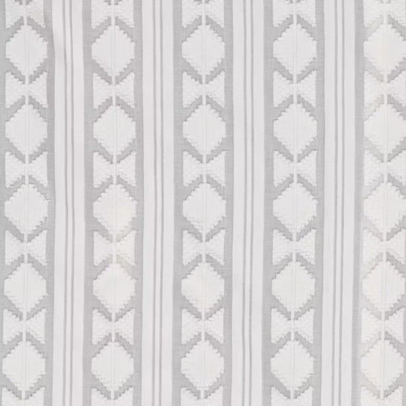 54″x84″ Light Filtering Boho Diamond Clip Curtain Panel White – Threshold™