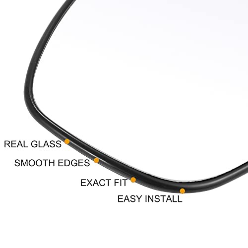 Car Rearview Left Driver Side Heated Mirror Glass Replacement with Backing