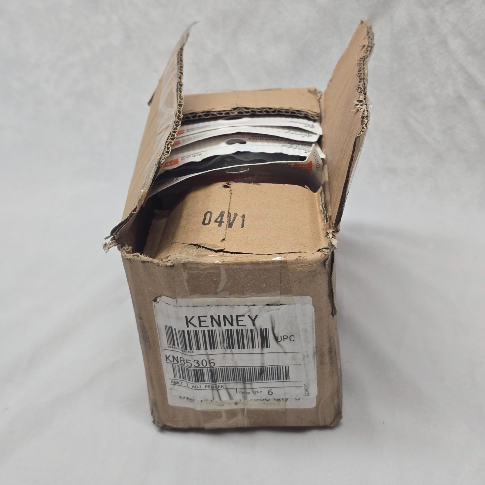 6 Pack Kenney KN85305 Adjustable Brackets Kit for Rods up to 1″
