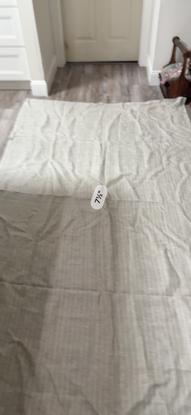Ikea Birtine Beige Stripe 100% Linen Curtain Panel 57″ X 98″ Russia 1805 Retired