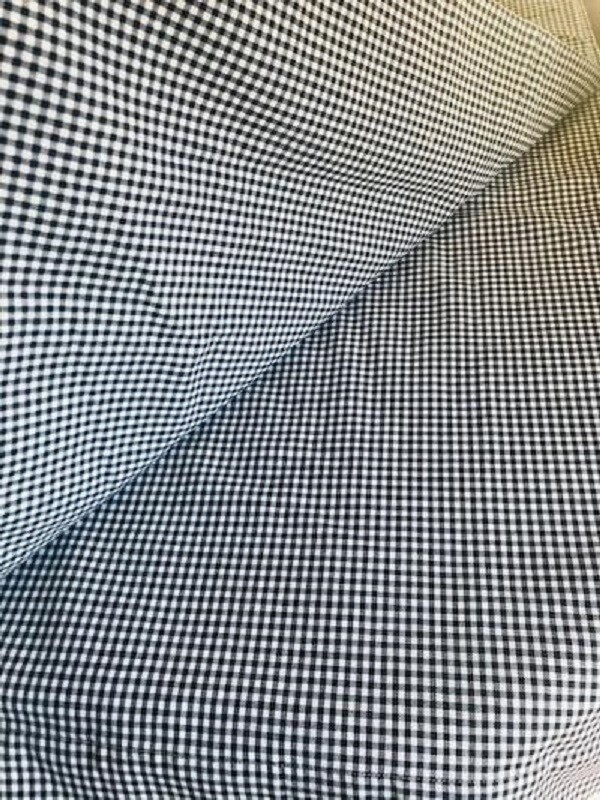 Pottery Barn Gingham Chambray Drapes Set 2 Blue 44x 84 Curtains Pair Kids New🦩
