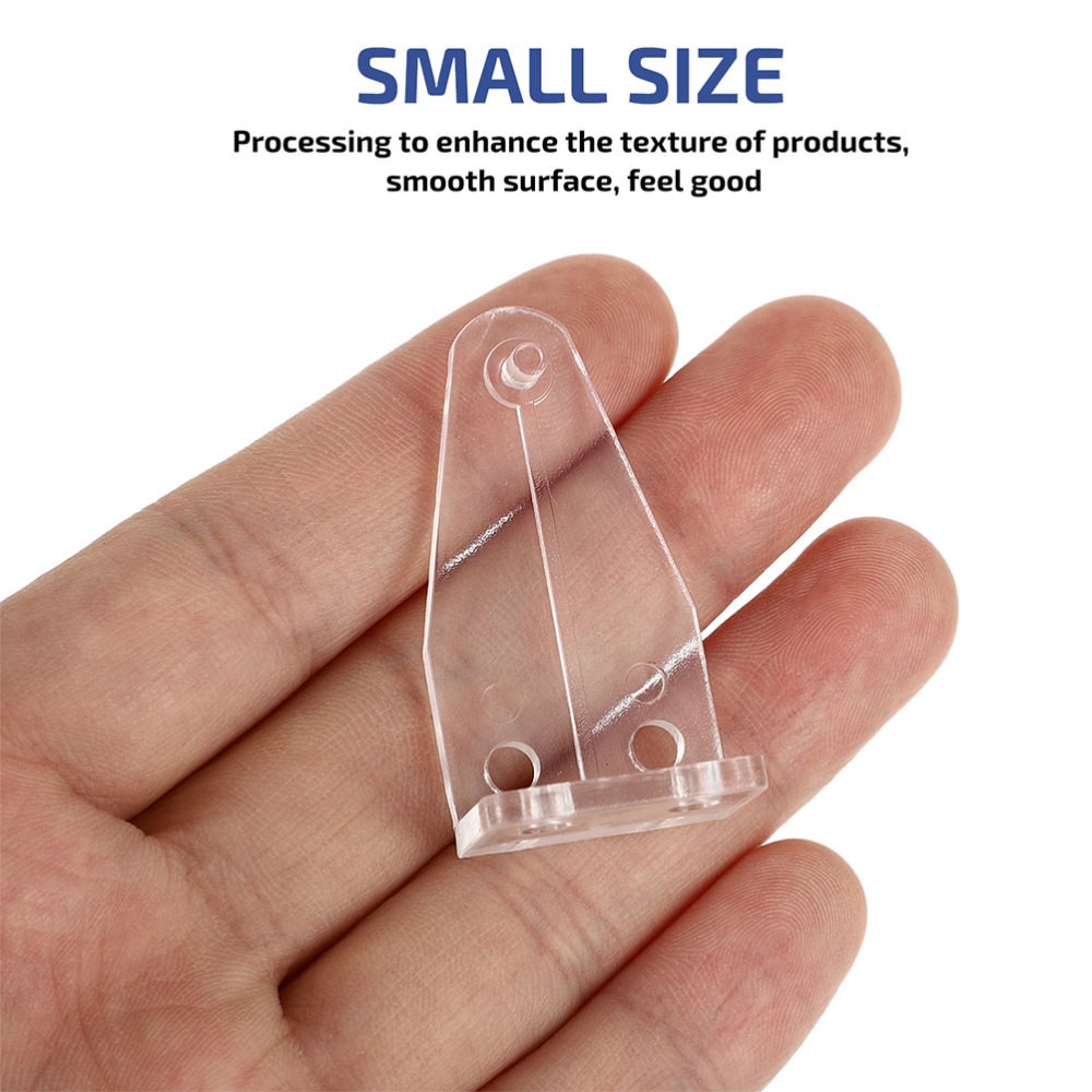 8Pairs Transparent Plastic Blind Bottom Rail Holder Clips for Blinds Replacement