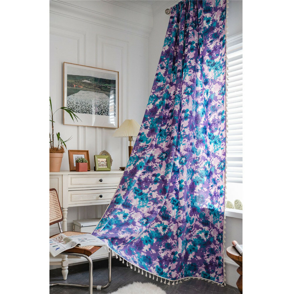 Classic Tassel Curtain Boho Living Bedroom Window Drape Valance Home Decor New