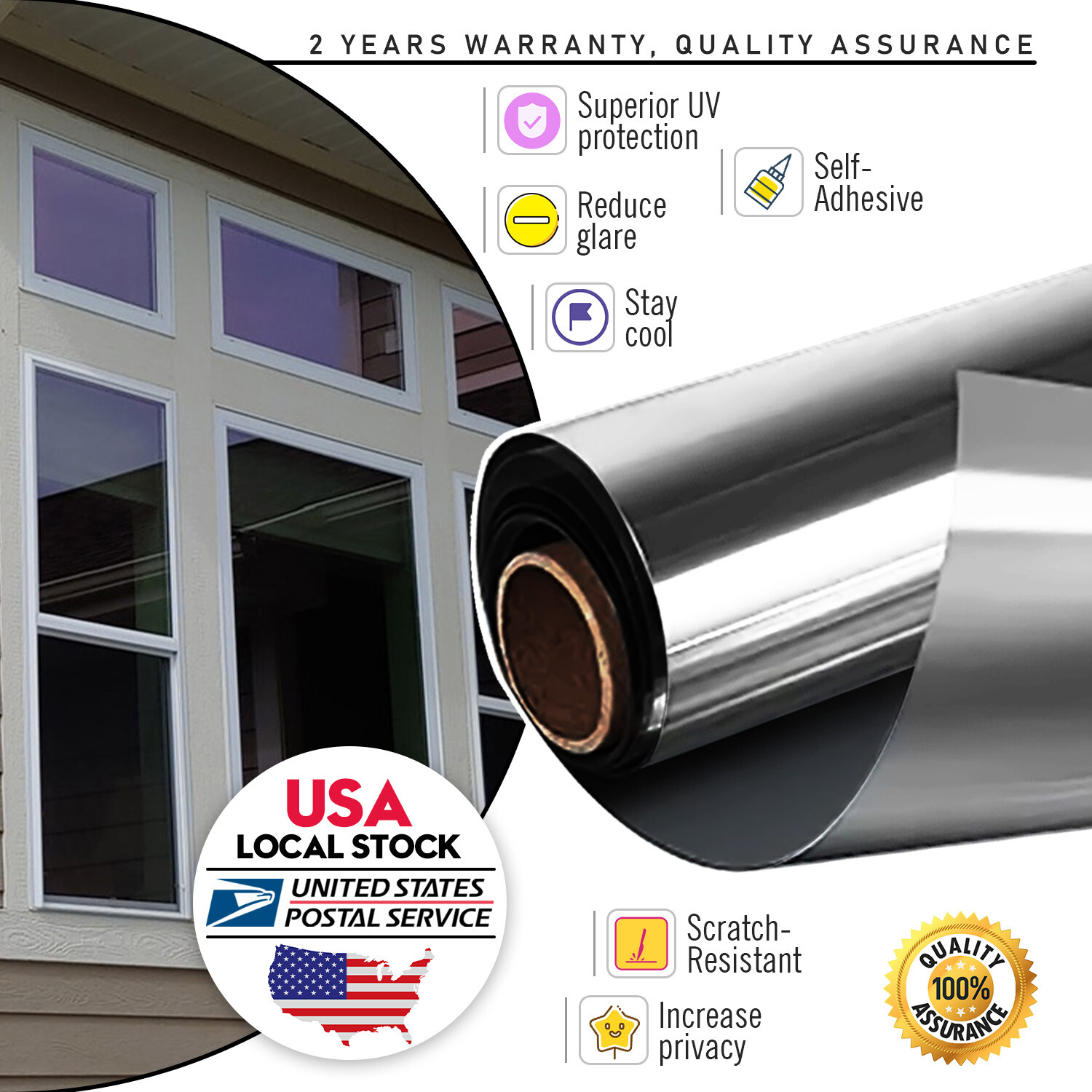 MODIGT 5% VLT Uncut Window Roll Tint Film for Car Home Office Glass Black