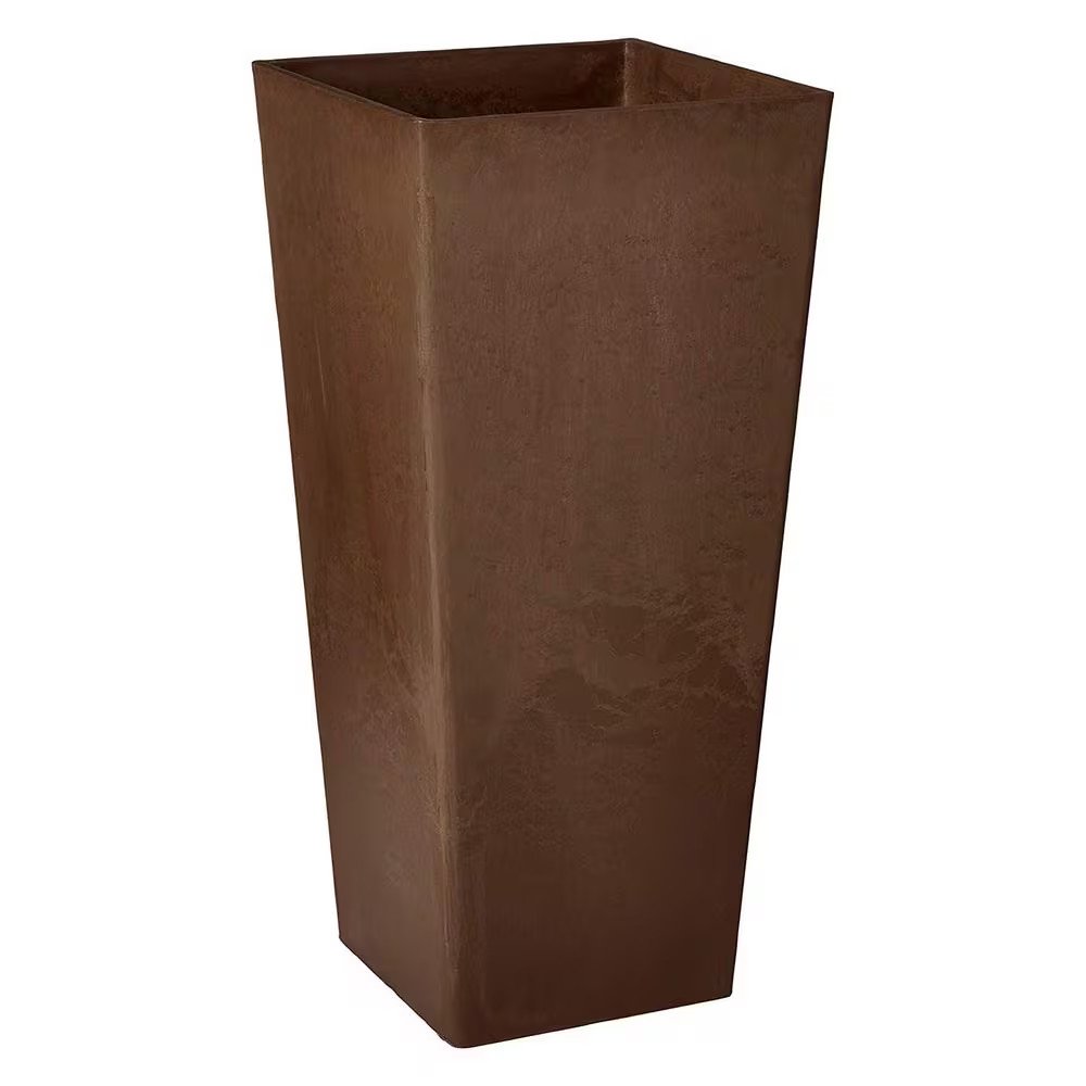 Contempo Tall Square 13 In. X 13 In. X 28 In. Chocolate PSW Pot
