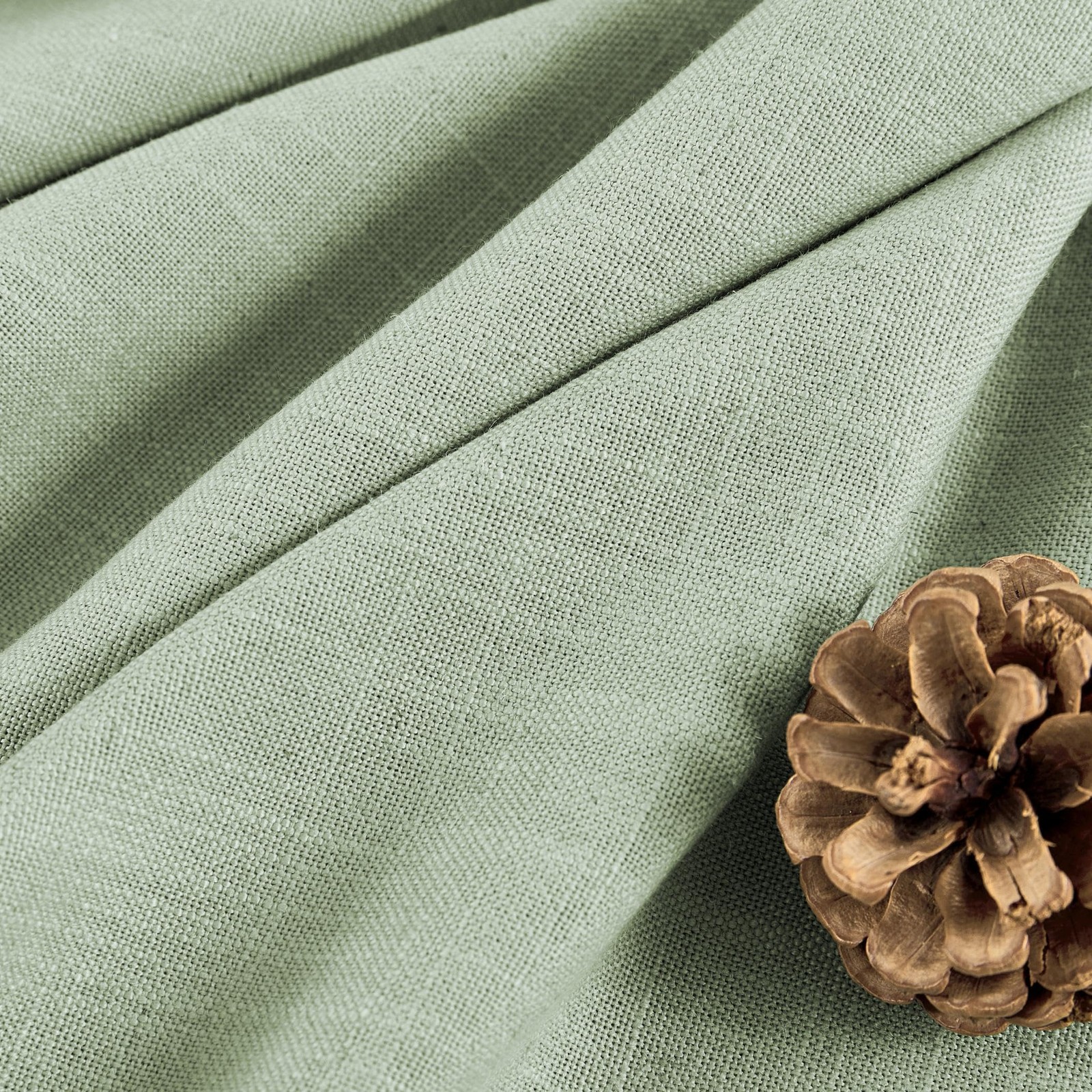 Joydeco Curtains 2 Panel Set 52″W x 96″L Sage Green Light Filtering Rod Pocket