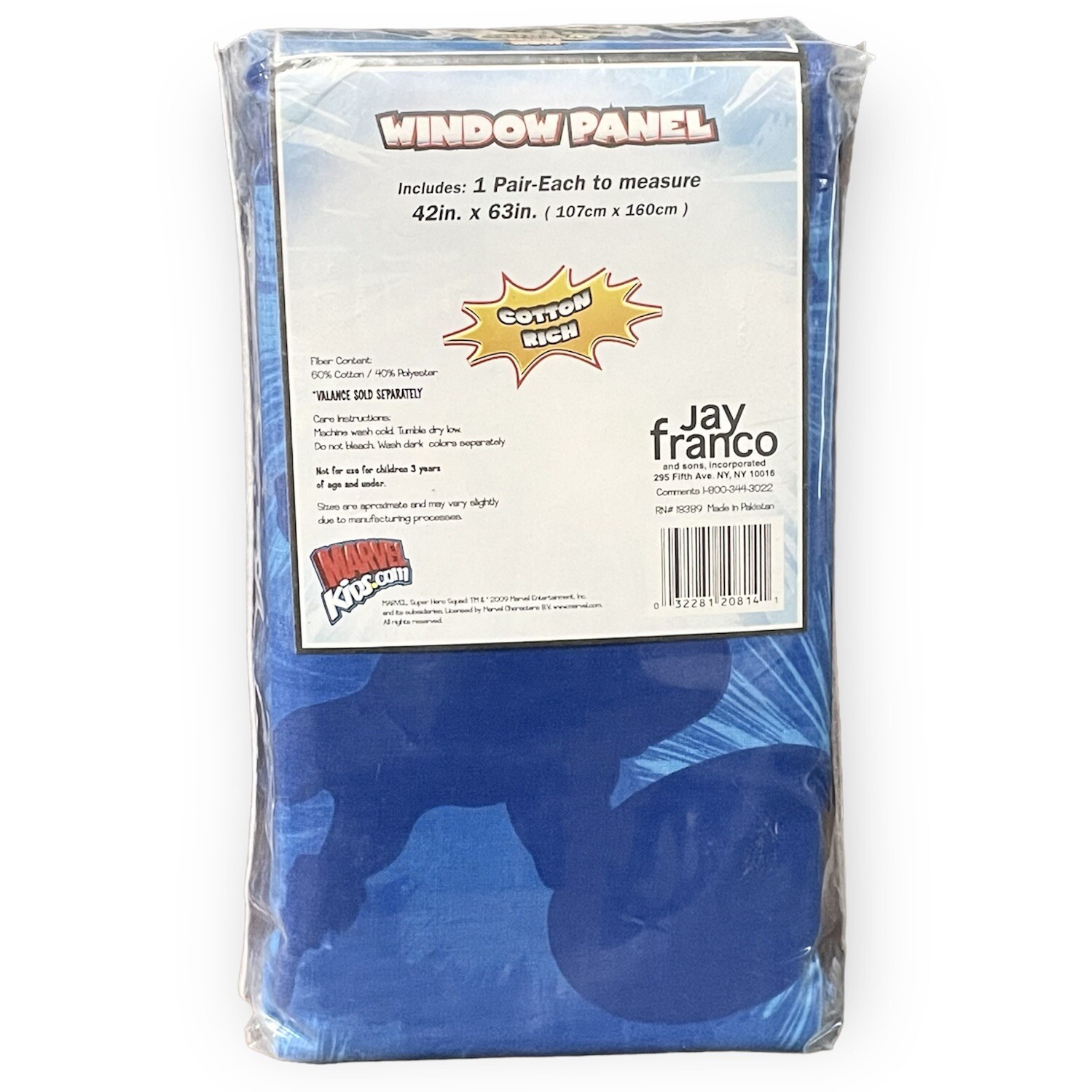 Marvel Super Hero Squad Window Curtain Panels Pair 42”x63” Factory Sealed New