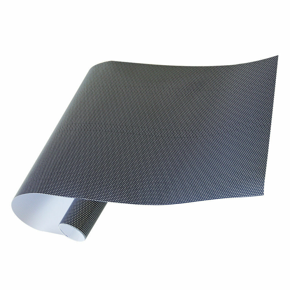 Black Perforated One Way Vision Privacy Window Film car home glass sticker Decor