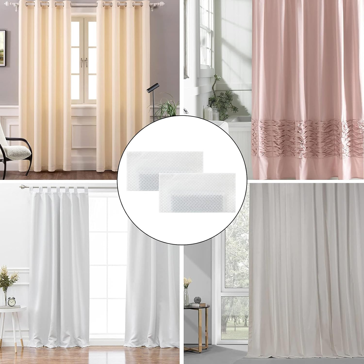 20 Pcs Curtain Weights 17g Drapery Bottom Weights Sewing Tabs Tablecloth