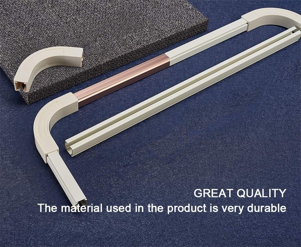 Room divider Ceiling Track set for Curtains with hooks, Corner ConnectorsSet …