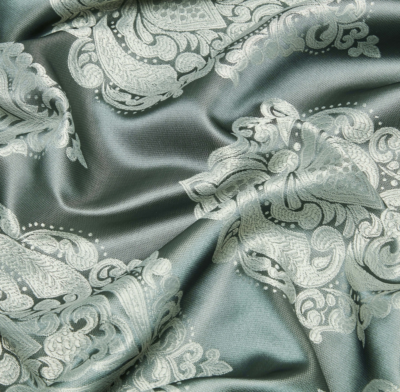 Sterling Creek Luxury Traditional Jacquard Medallion Window Curtain Panel Set