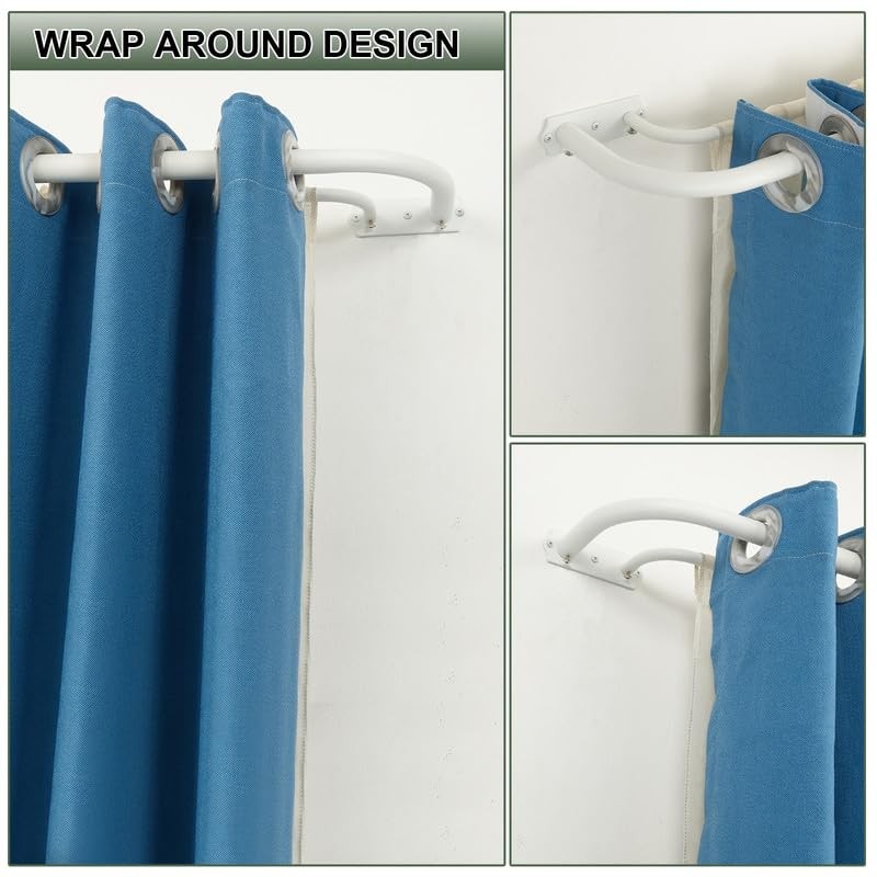 Hosmile Matte White Double – Wrap Around Room Darkening