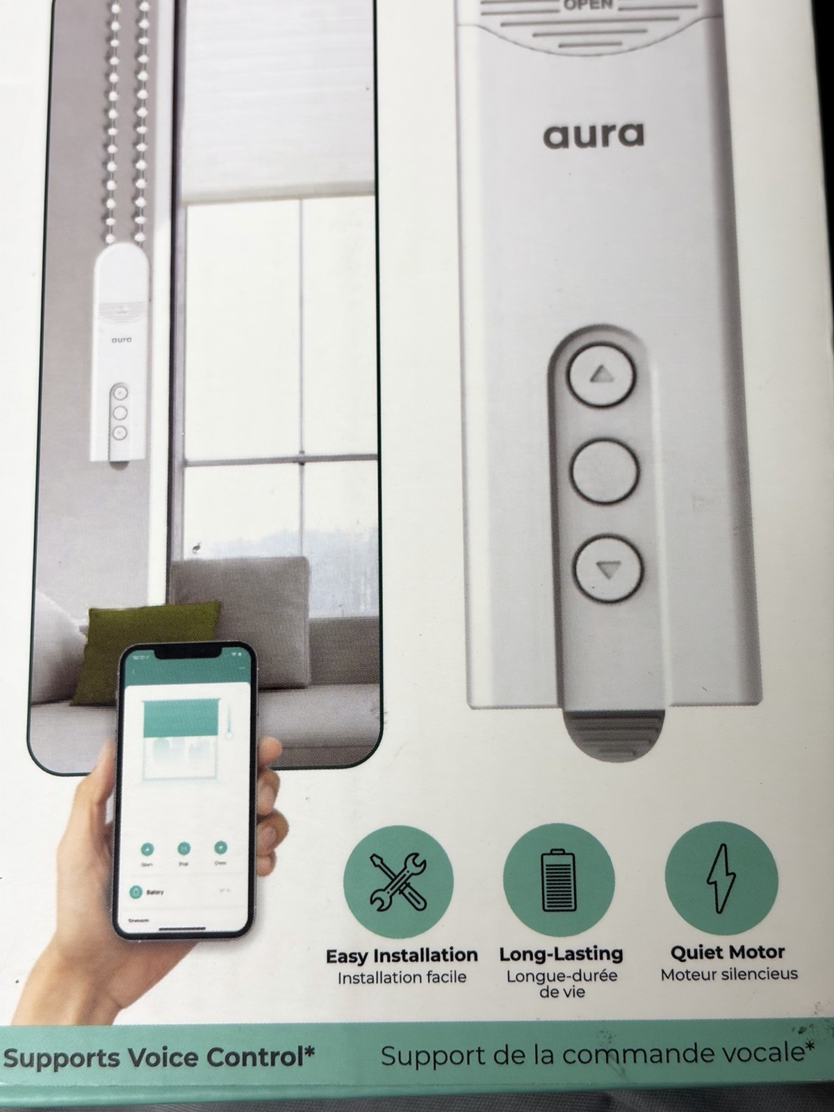 Aura Roller Smart Shade Driver | Automate Existing Blinds | Works with Beaded…