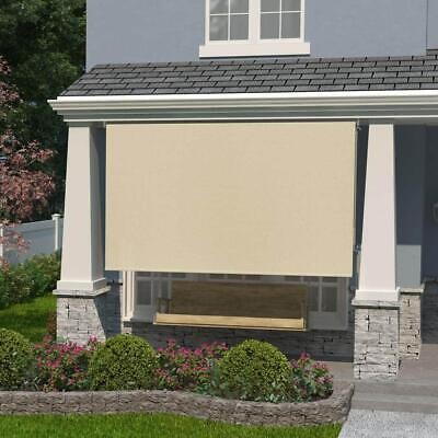 Coolaroo Exterior Roller Shade 96″W x 72″L UV Blocking Fade Resistant In Sesame