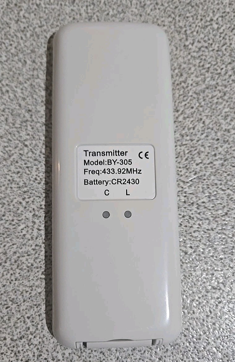 REMOTE CONTROL BY-305 FOR BOFU SHADE MOTOR 5 Chnls. White Simplicity All Purpose