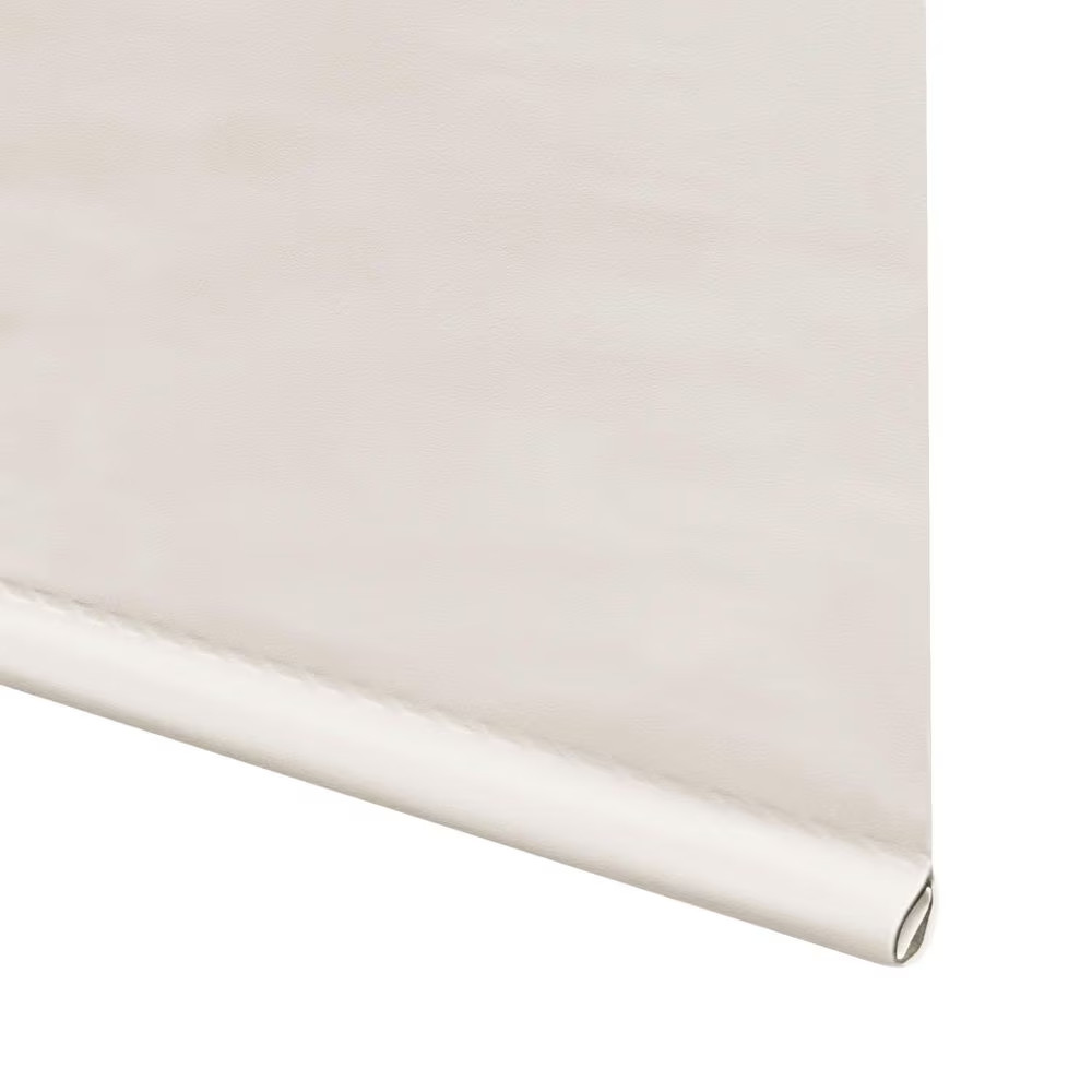 Cut-to-Size Cream Cordless Room Darkening Vinyl Roller Shade 37.25 in. W x 72 in