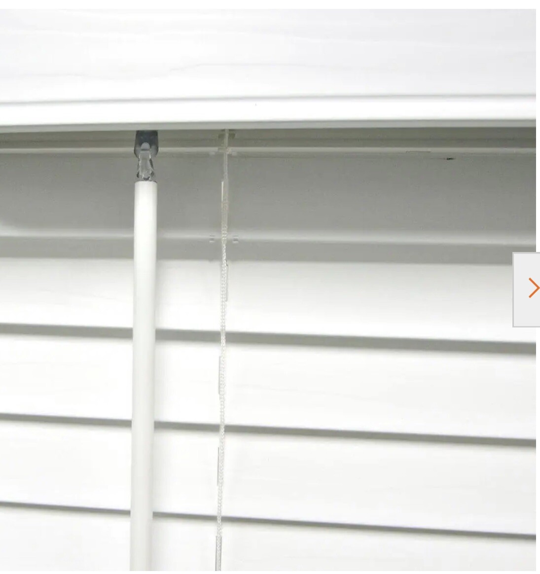 White Cordless Room Darkening 2 in. Faux Wood Blind Window 44” (43.5)W x 64” L