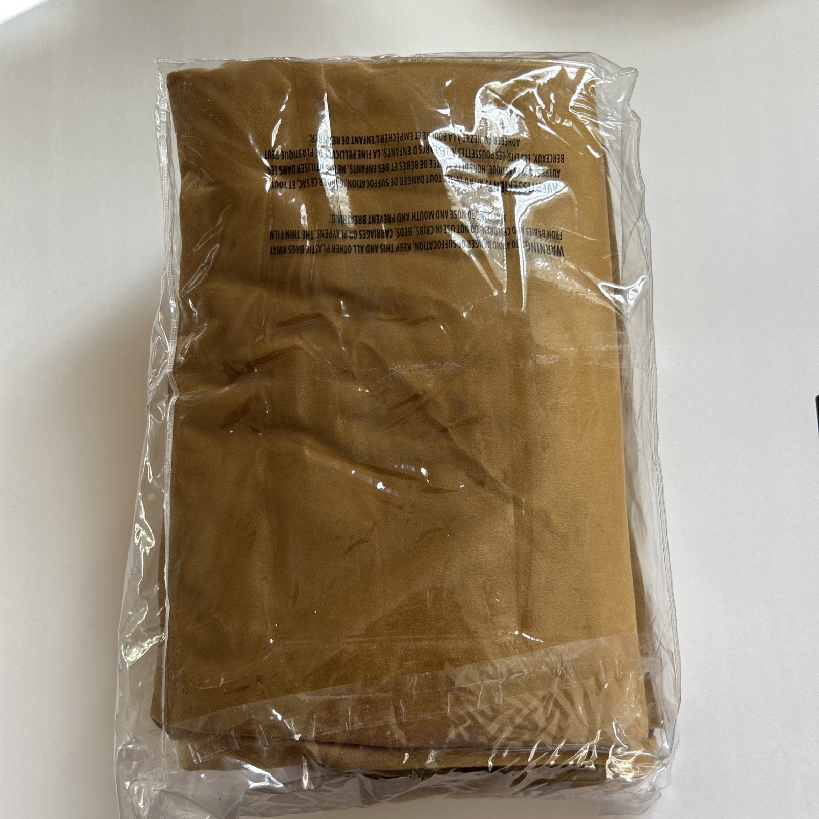 Velvet Blackout Curtains Room Darkening 52″W x 96″L (Pack of 2) Gold Brown