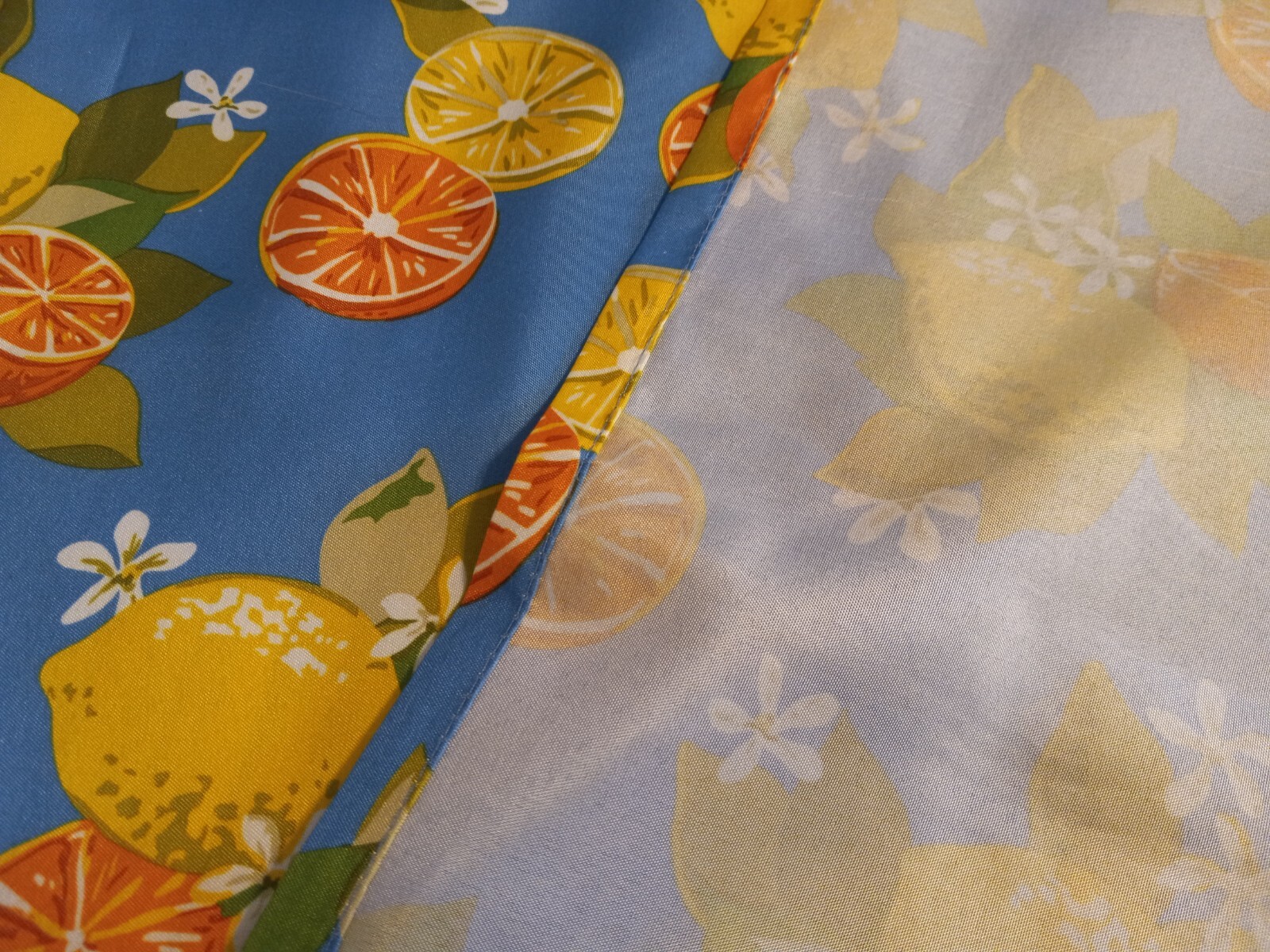 Pretty Lemon & Oranges Curtains * New – Kitchen Fruit Fabric