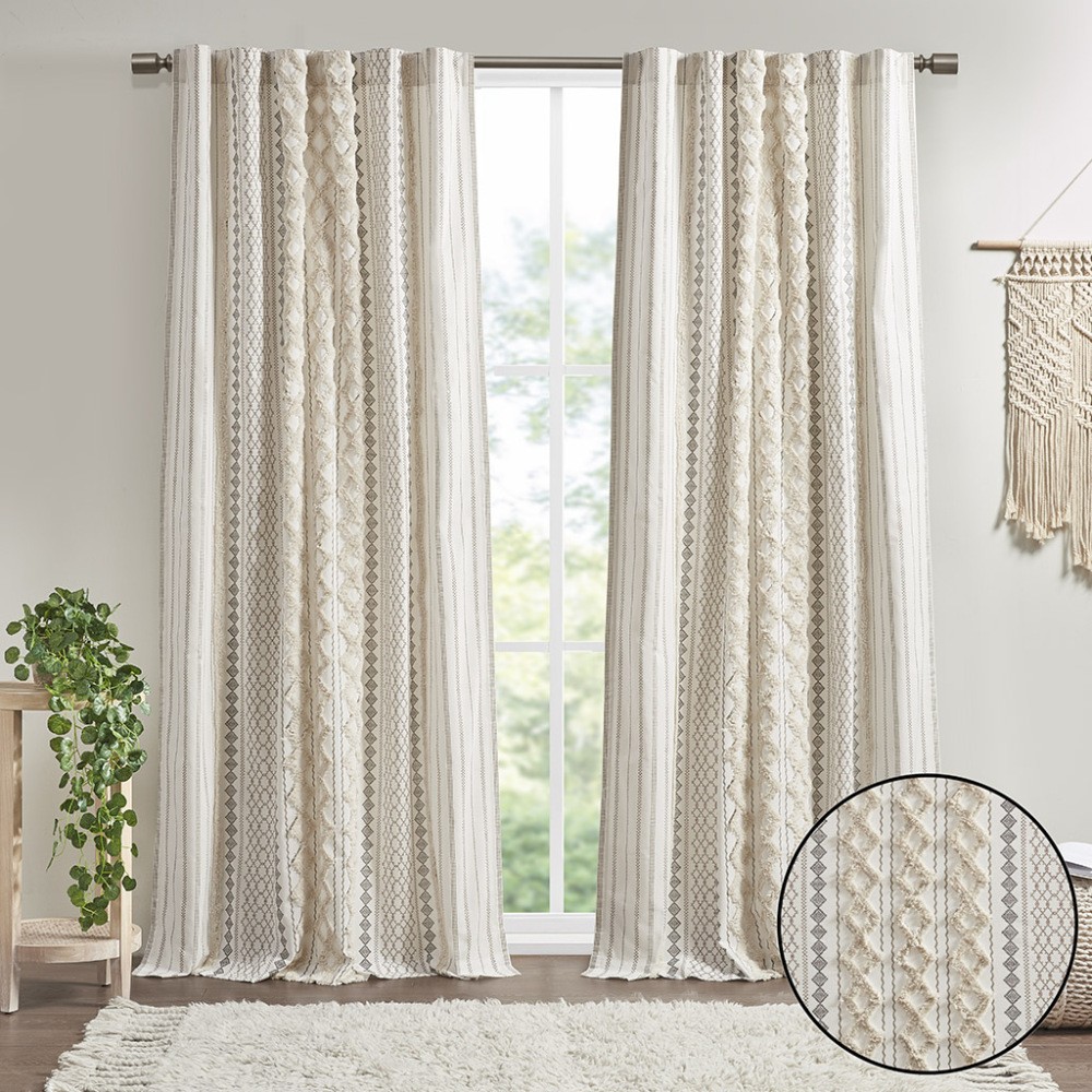 Burnout Printed Curtain Panel(Only 1 Pc Panel)