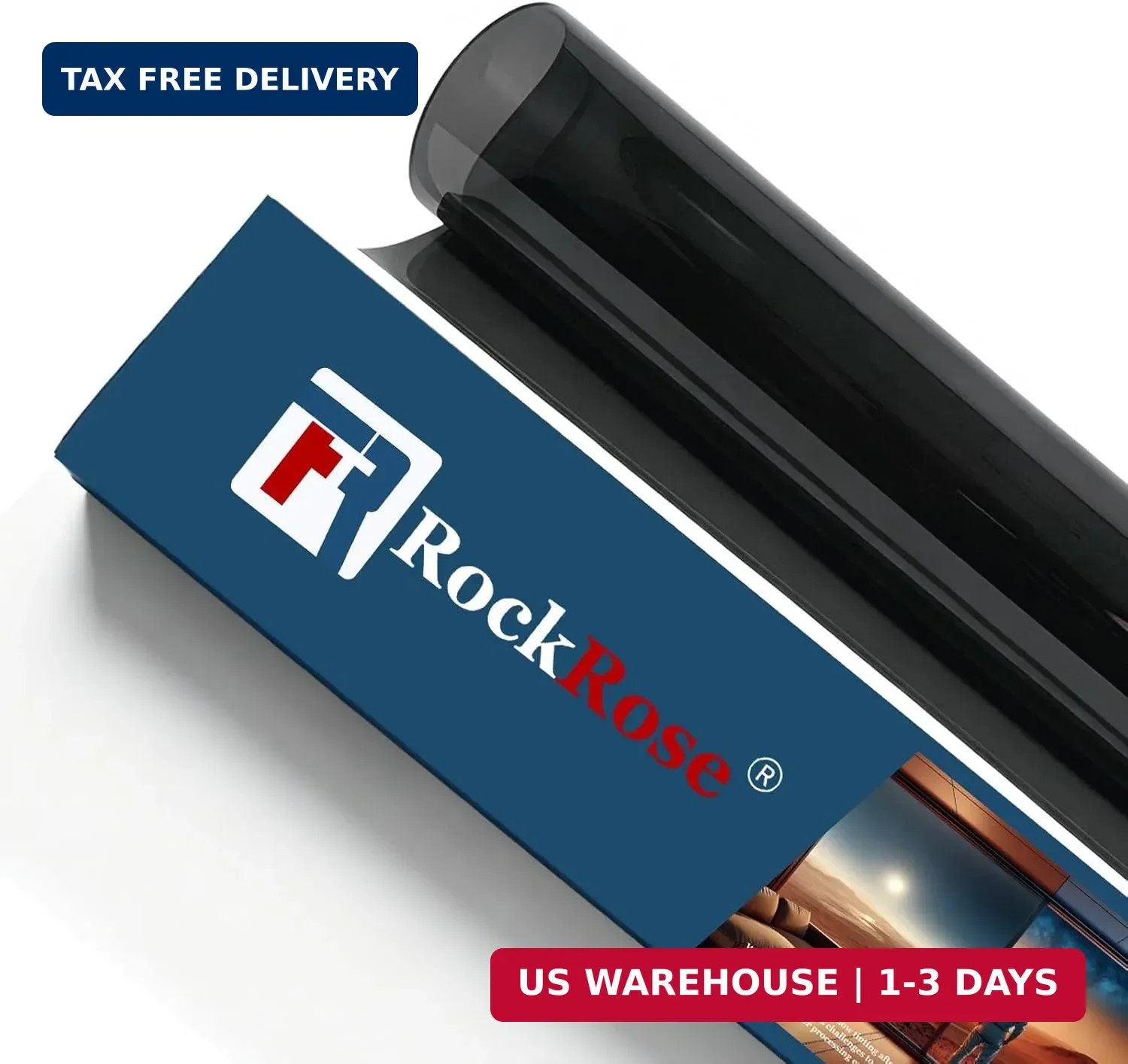 RockRose 20% Premium Carbon Car Window Tint Film 20 in x 20FT 2PLY Charcoal Priv