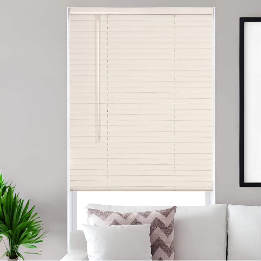 Lotus & Windoware Lotus Windoware Cordless 1 Aluminum Mini Blind 46.5 Wide X 60