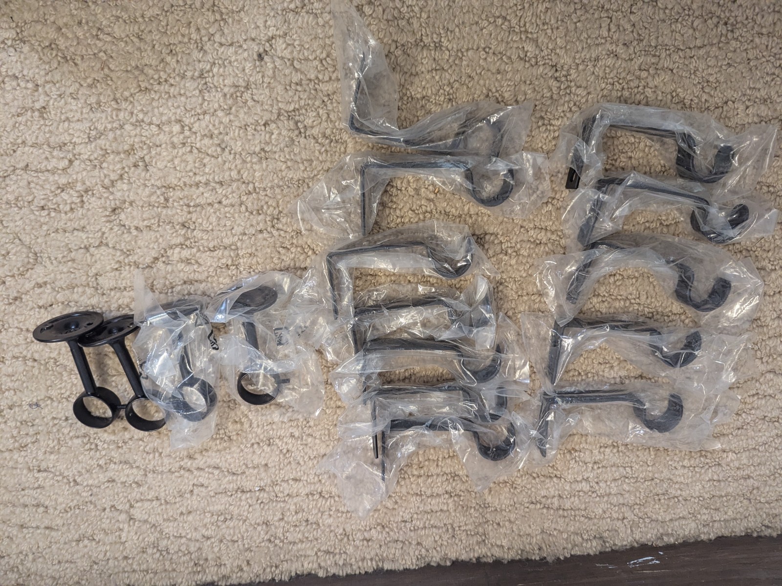 Pottery Barn Brown/Black Curtain Rod Holders – 16 Total