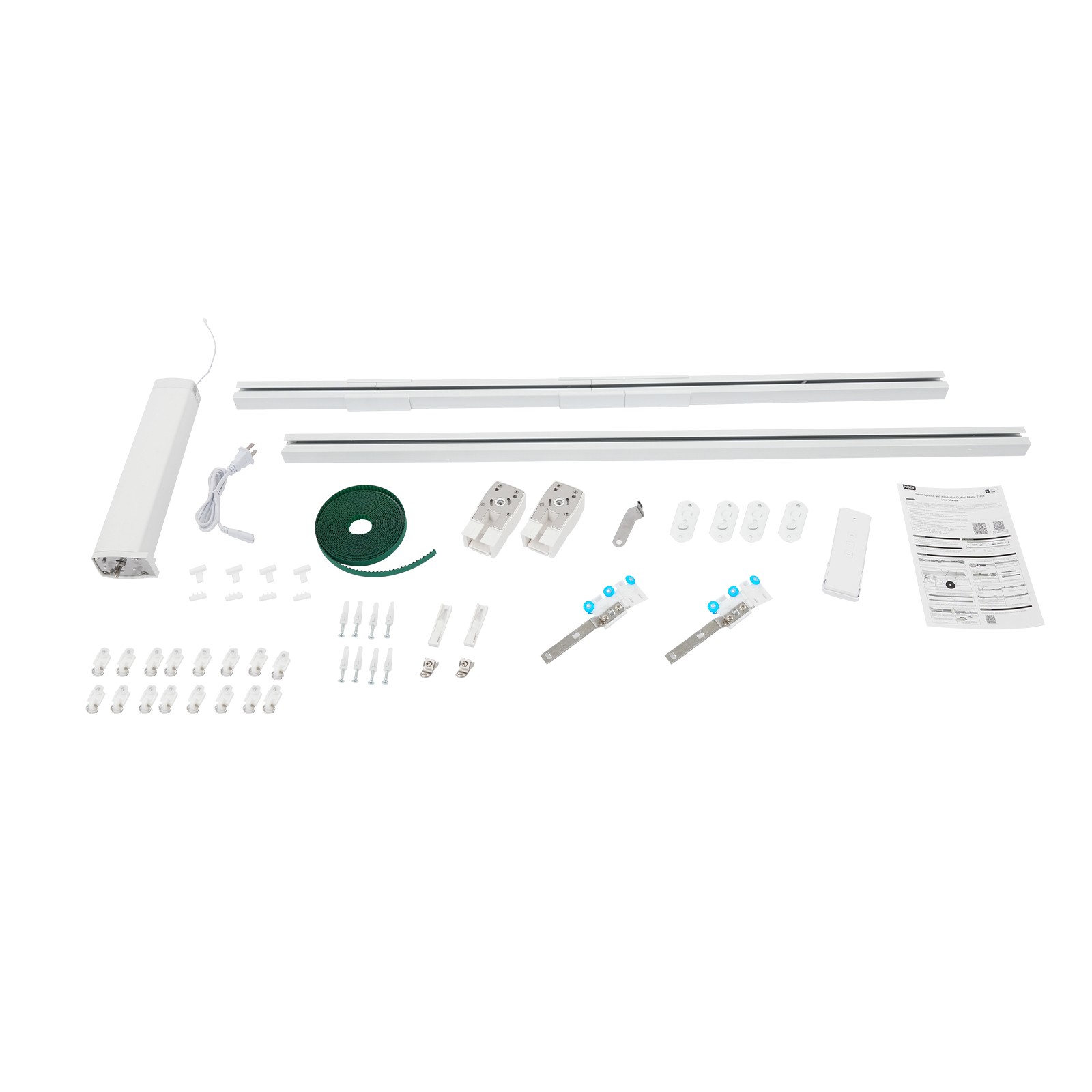 Remote Control 1.2-2.2m Motorized Curtain Track Motor Curtain Motor Track System