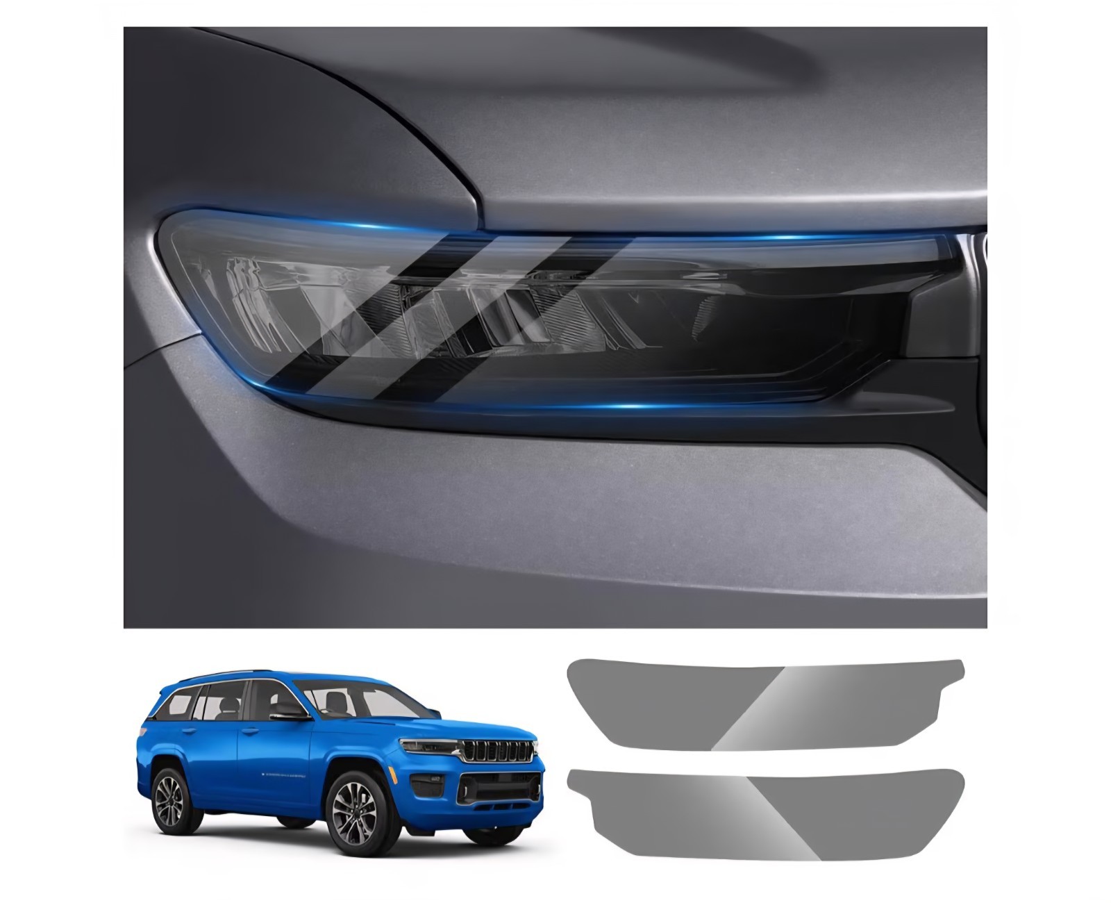 Car Headlight Protective Film for 2022 2023 2024 2025 Jeep Grand Cherokee