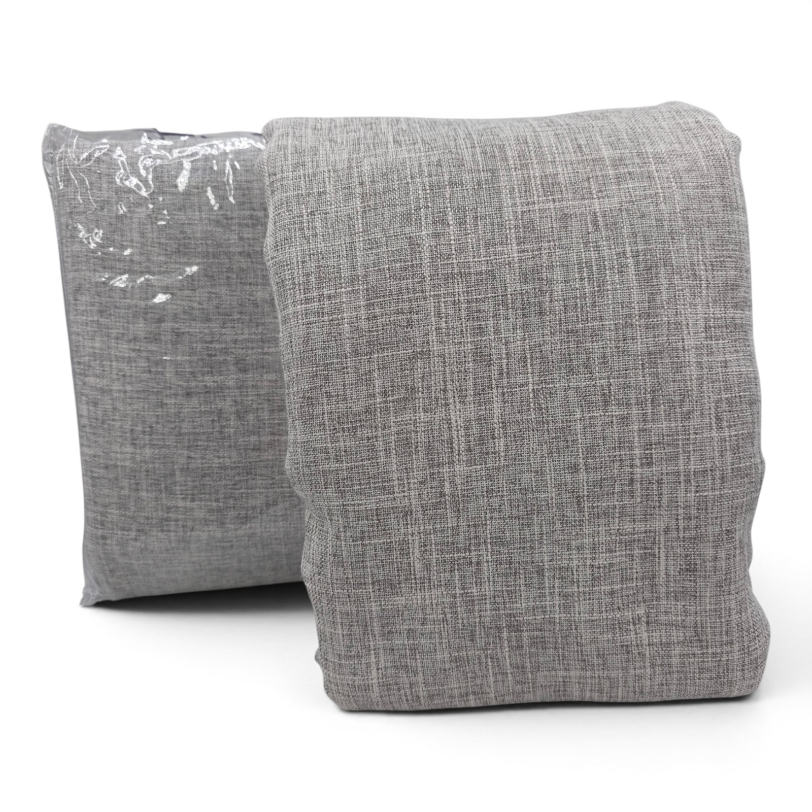 West Elm Crossweave Curtains Set Of Two 48×108 Stone White Blackout