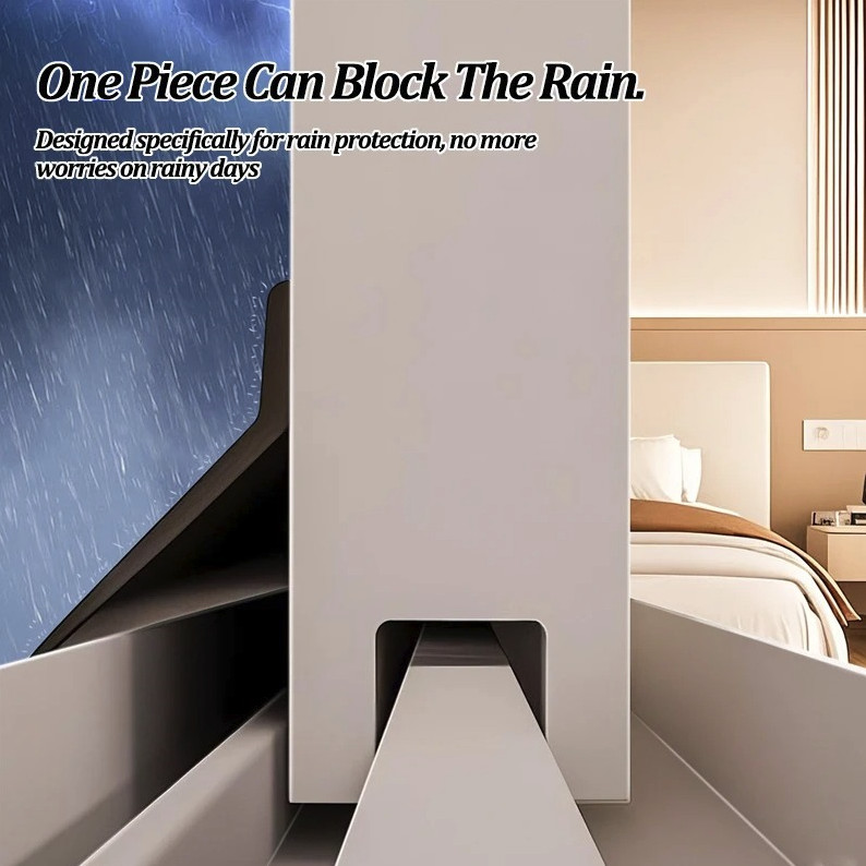 1pc Window Water Blocking Strip 1m Rainproof Sealing Weatherstrip – NEW