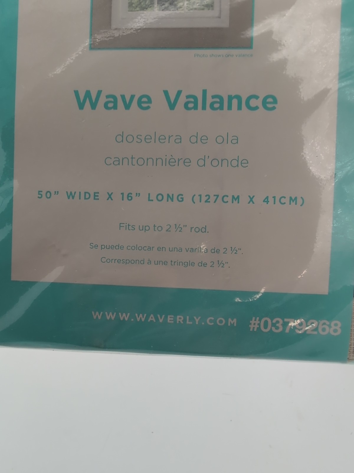 Waverly Wave Valance Lovely Lattice Indigo Blue Valance 50″ X 16″ #0379268