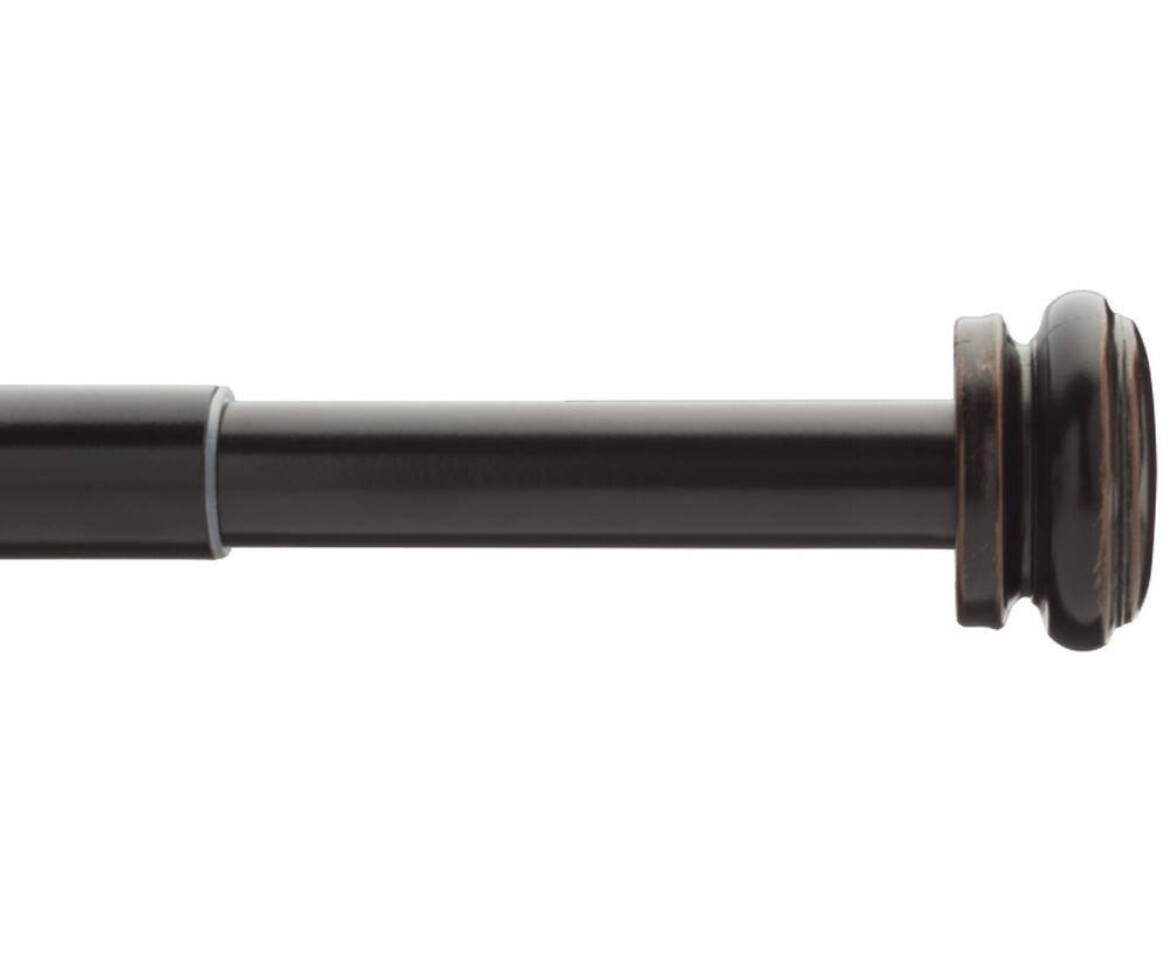 HDC 28″ – 50″ Telescoping 3/4″ Double Rod Conversion Kit in Oil Rubbed Bronze