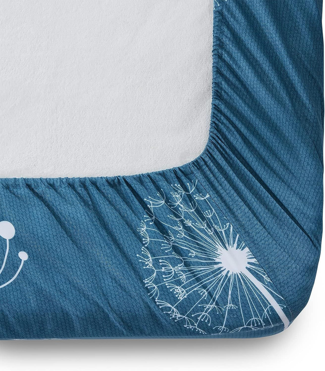 Homiest 3pcs Dandelion Flower Sheets Twin Size Twin, – Teal
