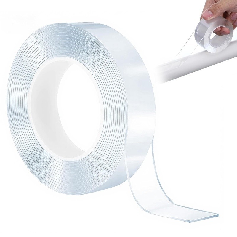 Drapery Glide Tape Curtain Rod Smooth Silent Installation Easy No Residue 10Ft