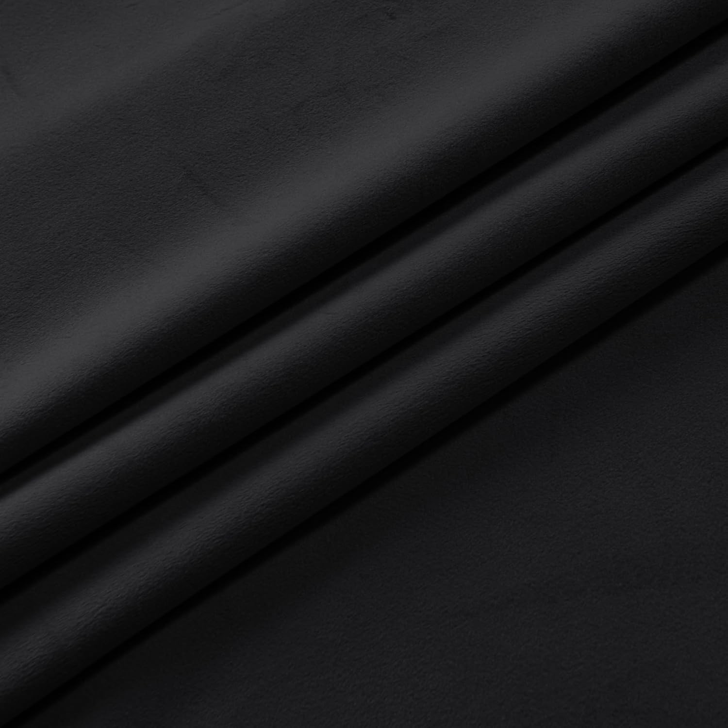 Black Valance for Windows – Kitchen, Living Room, Bedroom Curtains, Scalloped Wi