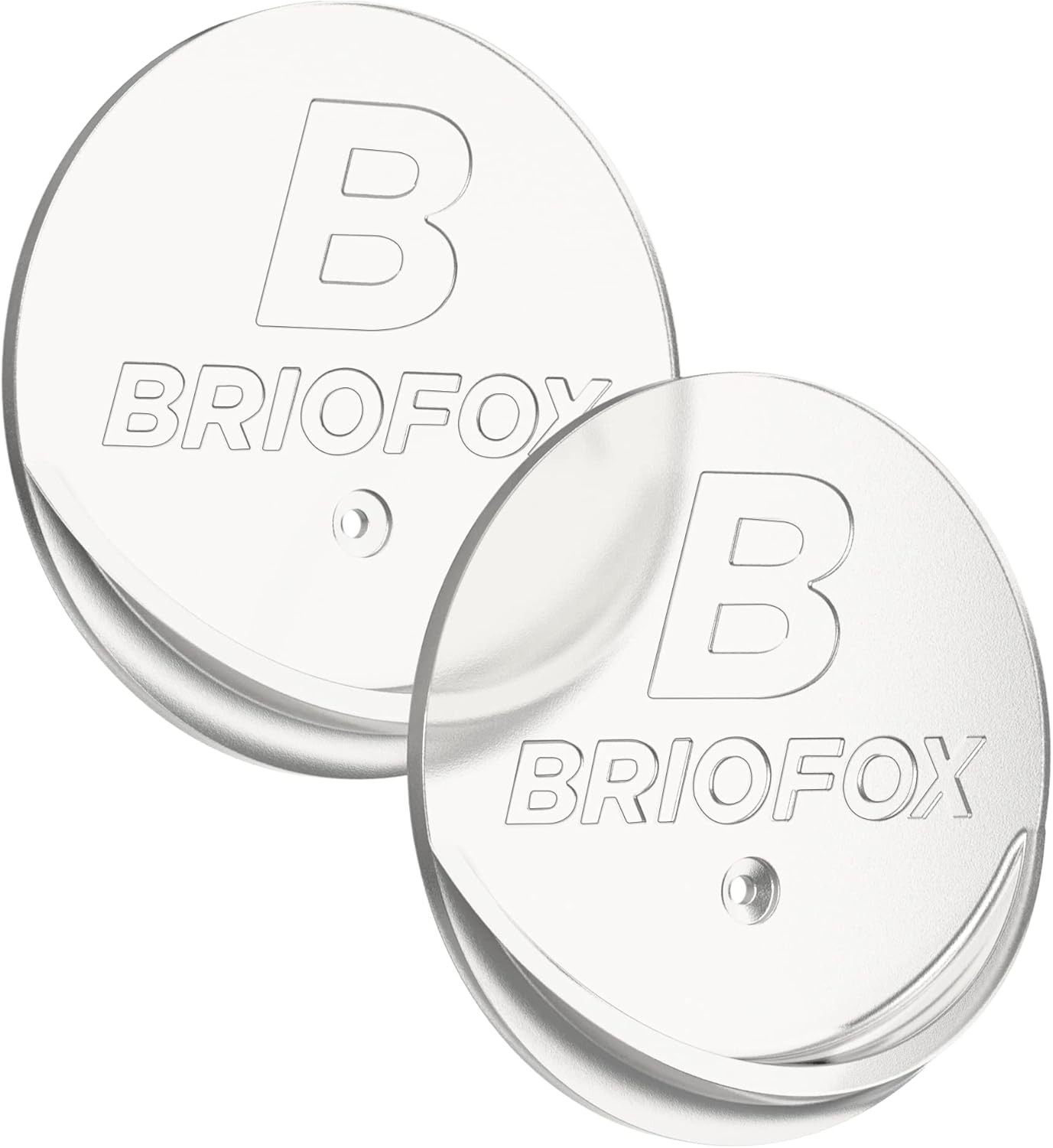 BRIOFOX Shower Curtain Rod Holder 3M Adhesive | Heat Resistant | Transparent