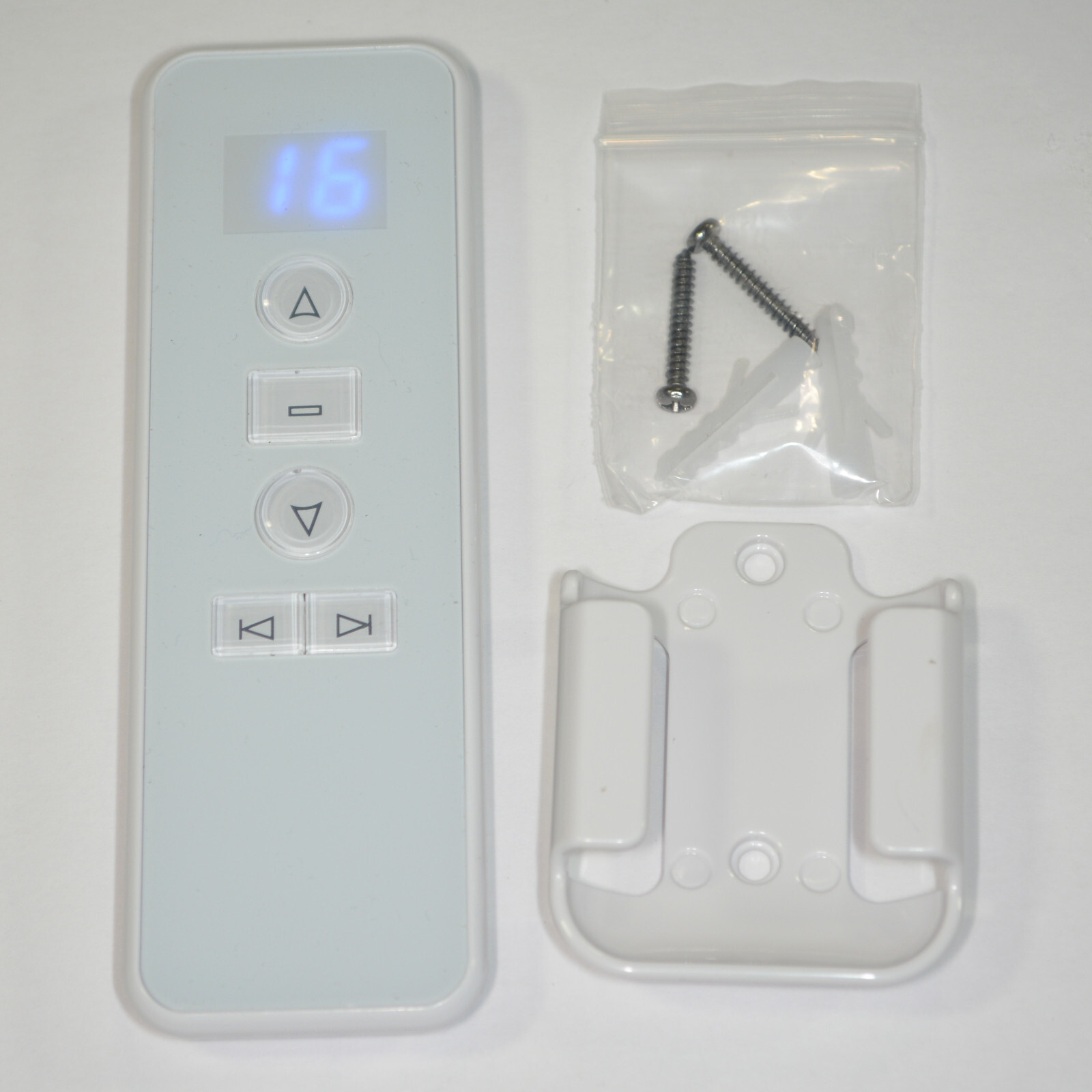 A-OK AC123-16 Roller Shade Motor Remote Control – White – 16 Channel