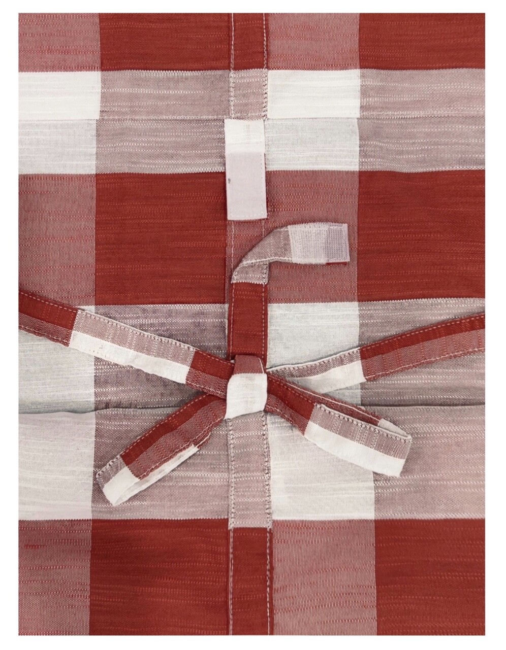 Better Homes & Gardens Buffalo Check Balloon Shade Brick Red/White 42”x 63”
