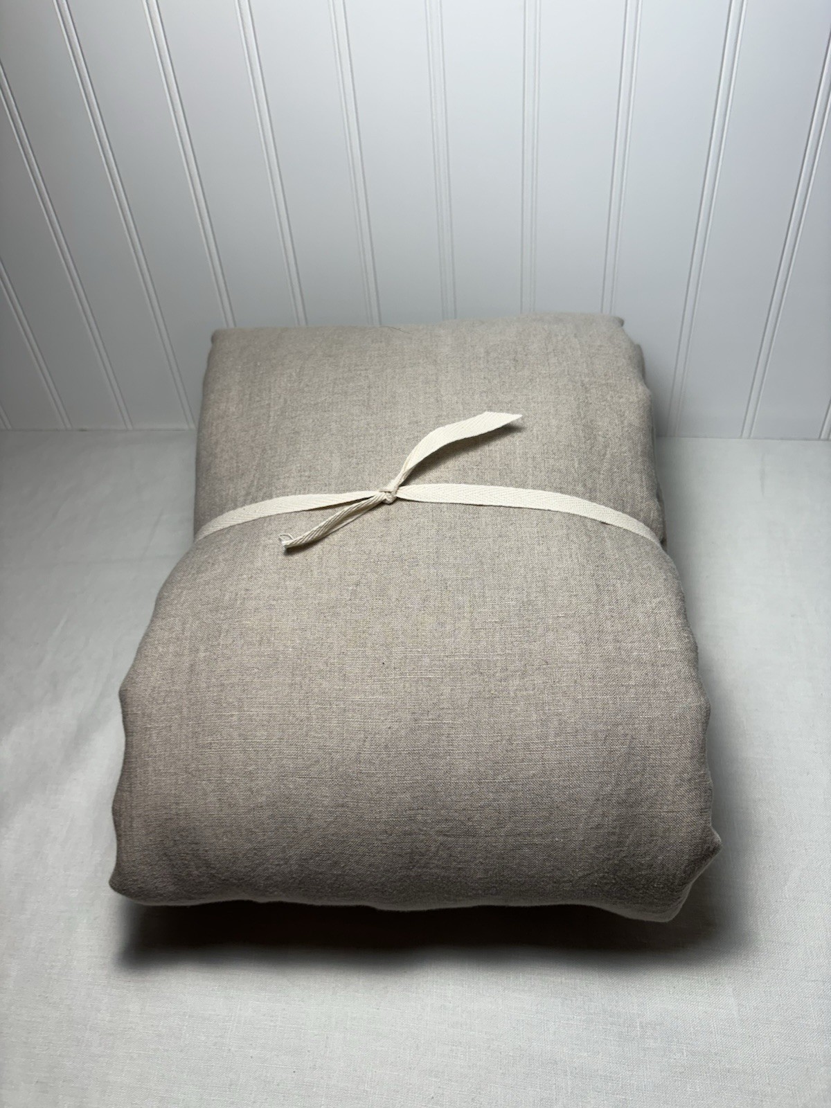Pottery Barn Belgian Flax Linen Blackout Curtain-Dark Flax-100″ W x 84″ L