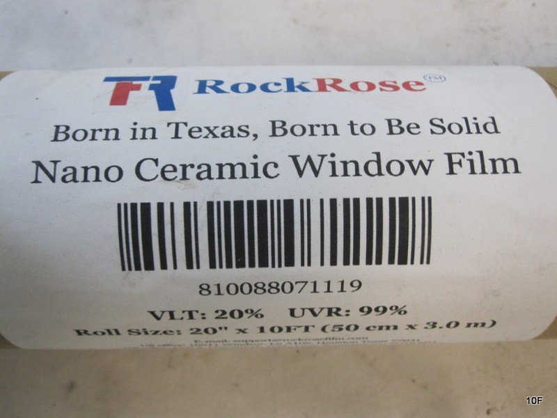 20% Nano Ceramic Car Window Tint 20″ x 10′ 2PLY Privacy Film Heat Block 99% UVR