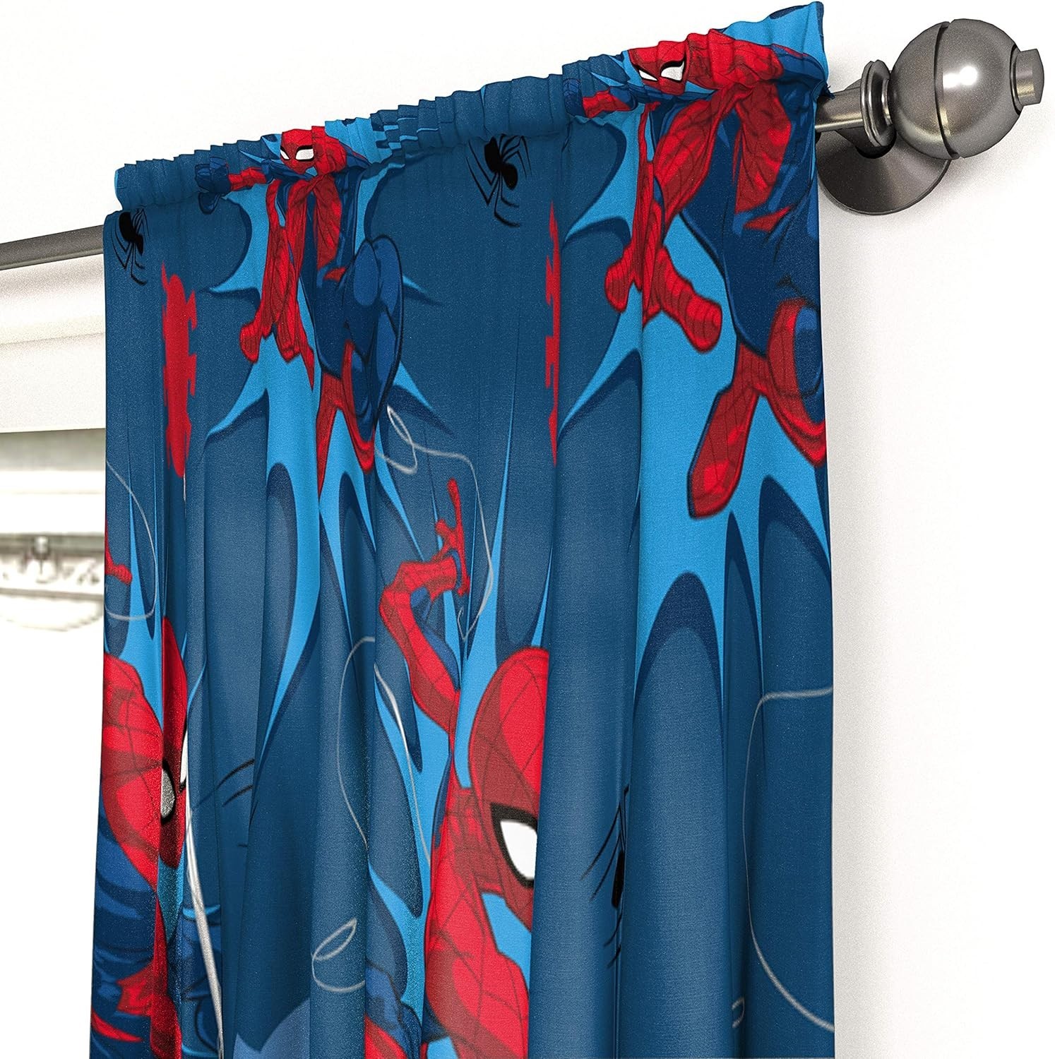Kids Window Drapes – 4 Piece Curtain Set Includes 2 Tiebacks, Beautiful Beddi…