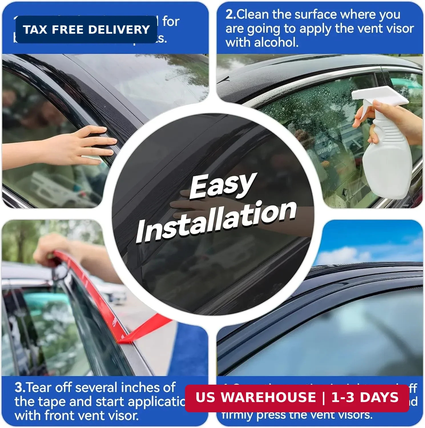 Window Visors Rain Guards Shield for 2021 2022 2023 2024 2025 2026 Hyundai Elant