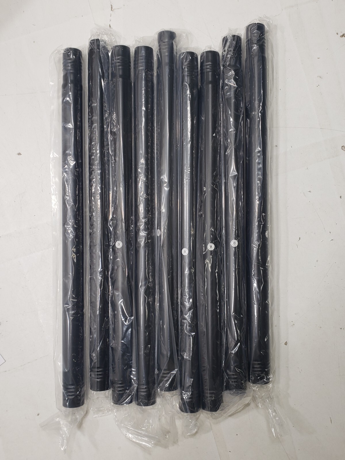 Byondeth Curtain Rods for Windows 16 to 48 Inches Adjustable Length BLACK