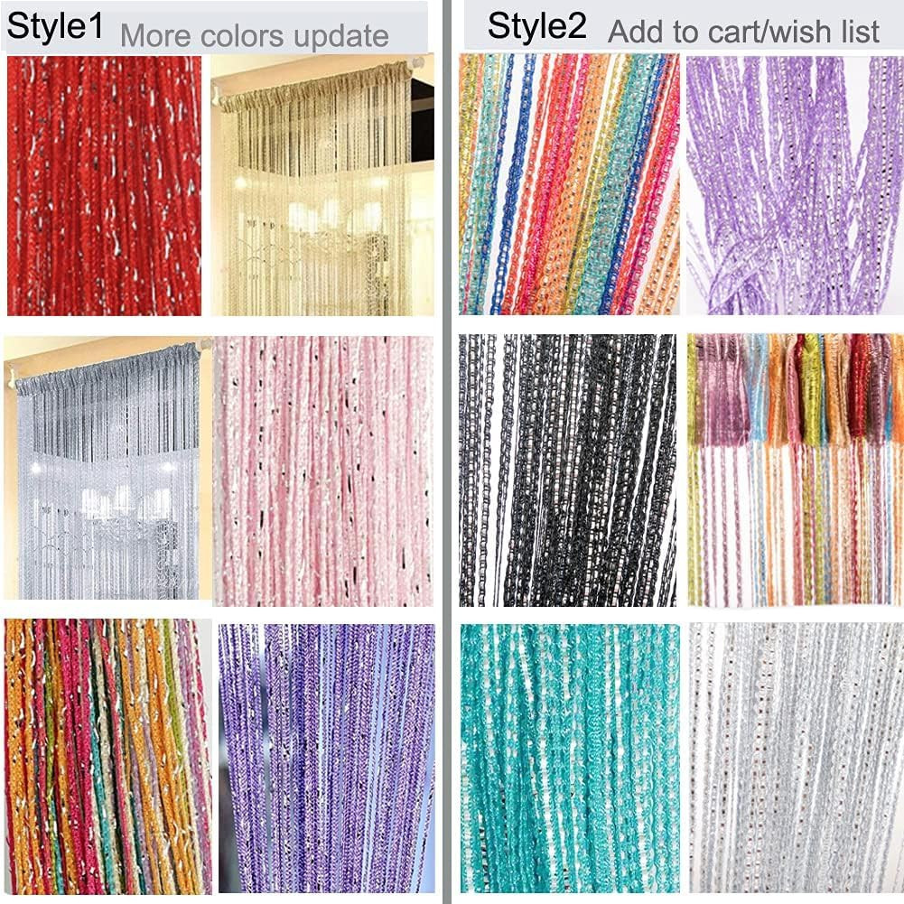 Home Decor Sequin Curtain for Doorway,Door String Curtains, 39×79 inch Hanging,C